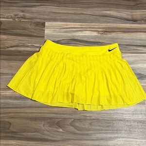 Nike Court Premier Victory Tennis Skort Pleated Opti Yellow Women’s Sz. XL